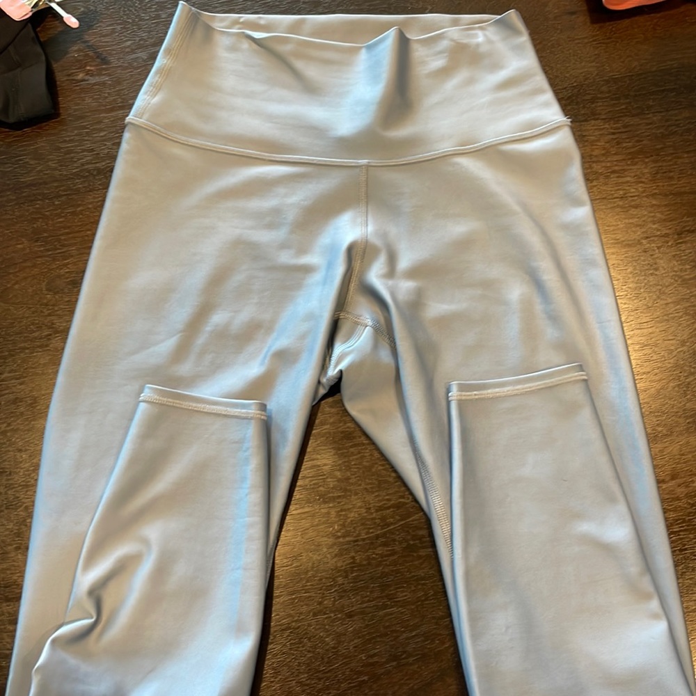 Alo yoga air lift leggings 7/8 in steel blue size small